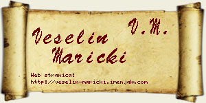 Veselin Maricki vizit kartica